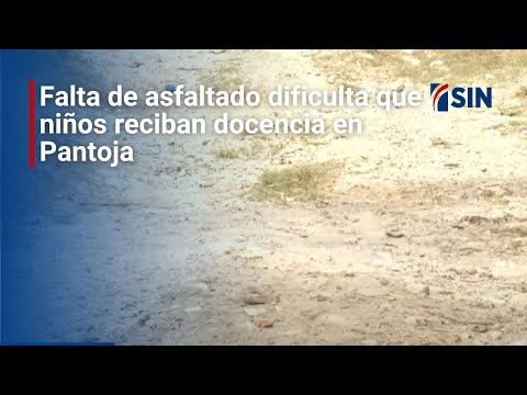 Falta de asfaltado dificulta que niños reciban docencia en Pantoja