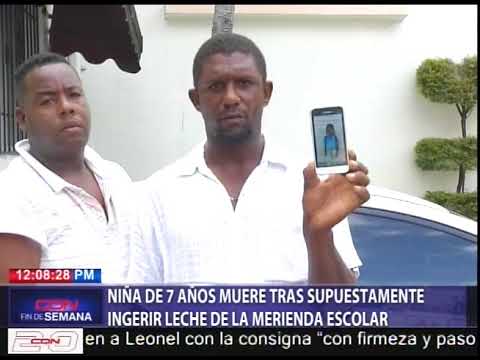 Niña de 7 años muere tras supuestamente ingerir leche de la merienda escolar